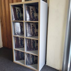 8-cube Kallax Open Shelving Unit. Vinyl Record Storage Albums Lps