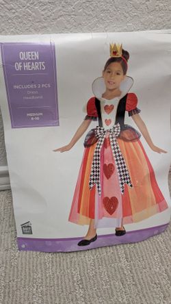 Queen of Hearts child costume Size M(8-10)