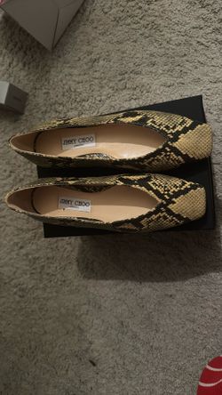 Jimmy Choo Snakeskin Flats