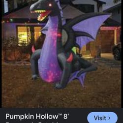 7 Ft Tall Inflatable Animated Dragon Game Of Thrones Medieval Harry Potter Halloween Party