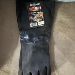 Sure Gard Neoprene Coated Elbow Length Gloves - Brand New 