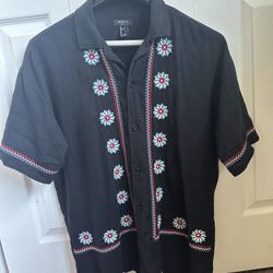 Embroidery Button Up