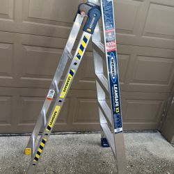 Werner LEANSAFE X3 13-ft Reach Type 1A - 300 lbs. Load Capacity Multi-Position Ladder Work Job Site Home Work Garage Tool