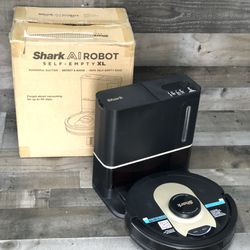 Shark AV2501AE AI Robot Vacuum with XL HEPA Self-Empty Base, Bagless, 60-Day Capacity, LIDAR Navigation, Perfect for Pet Hair, Compatible with Alexa, 