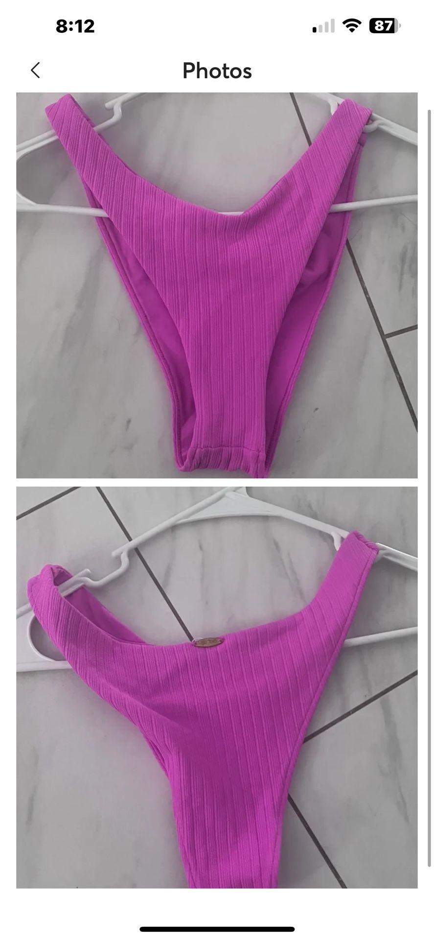 Luli Fama High Leg Bikini Bottom