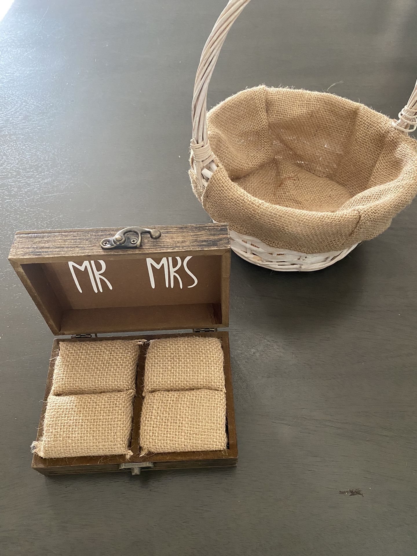 Rustic Ring Box & Flower Girl Basket