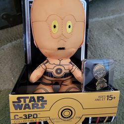 Disney Star Wars C-3PO Plush With Pin Box Set 