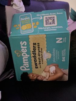 Newborn diapers and size 1 ct 100+