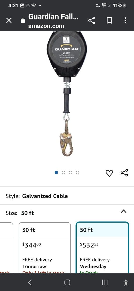 guardian harness @edge retractable lifelines