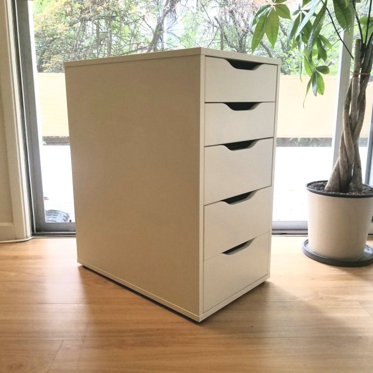 IKEA ALEX Drawer unit, white, 14 1/8x27 1/2 