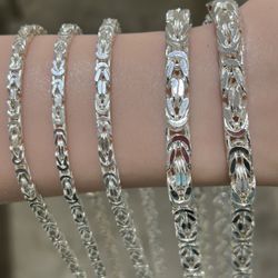 Sterling Silver 925 Bezentine Chain 