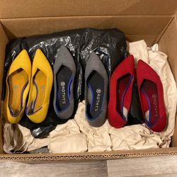 size 8 Rothy’s dress slippers.