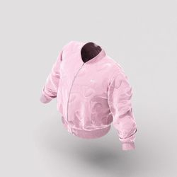 Nike F&F Drake Pink Certified Lover Boy Nocta Puffer Heart Bomber Jacket Size L