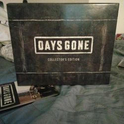 Days Gone Collectors Edition Statue ,Badges ,And Art Of Book