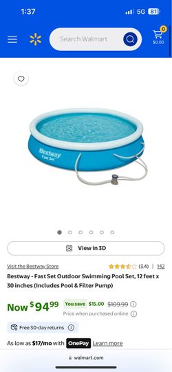 best way fast set pool 12x30 brand new! filter/etc