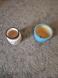 Two plant pots