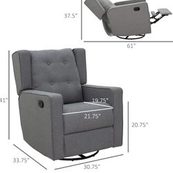 Nursery Recliner Swivel Chair