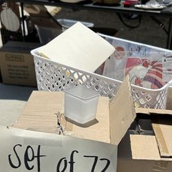 White Frosted Glass Votive Candles