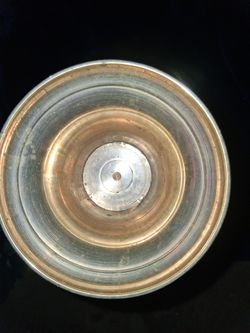 Vintage Bronze VASE Intricate Inlaid   Decorative India Hand Carved 