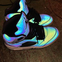 Air Jordan 5 Trainers (Oil Grey) Size 6.5