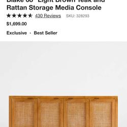 Crate And Barrel Blake Media Cabinet 