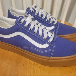 Vans "Old Skool" Men's purple Blue gum soles Skateboarding Shoes Sneakers Sz 13