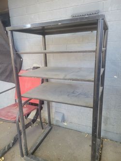 Wrought iron shelf