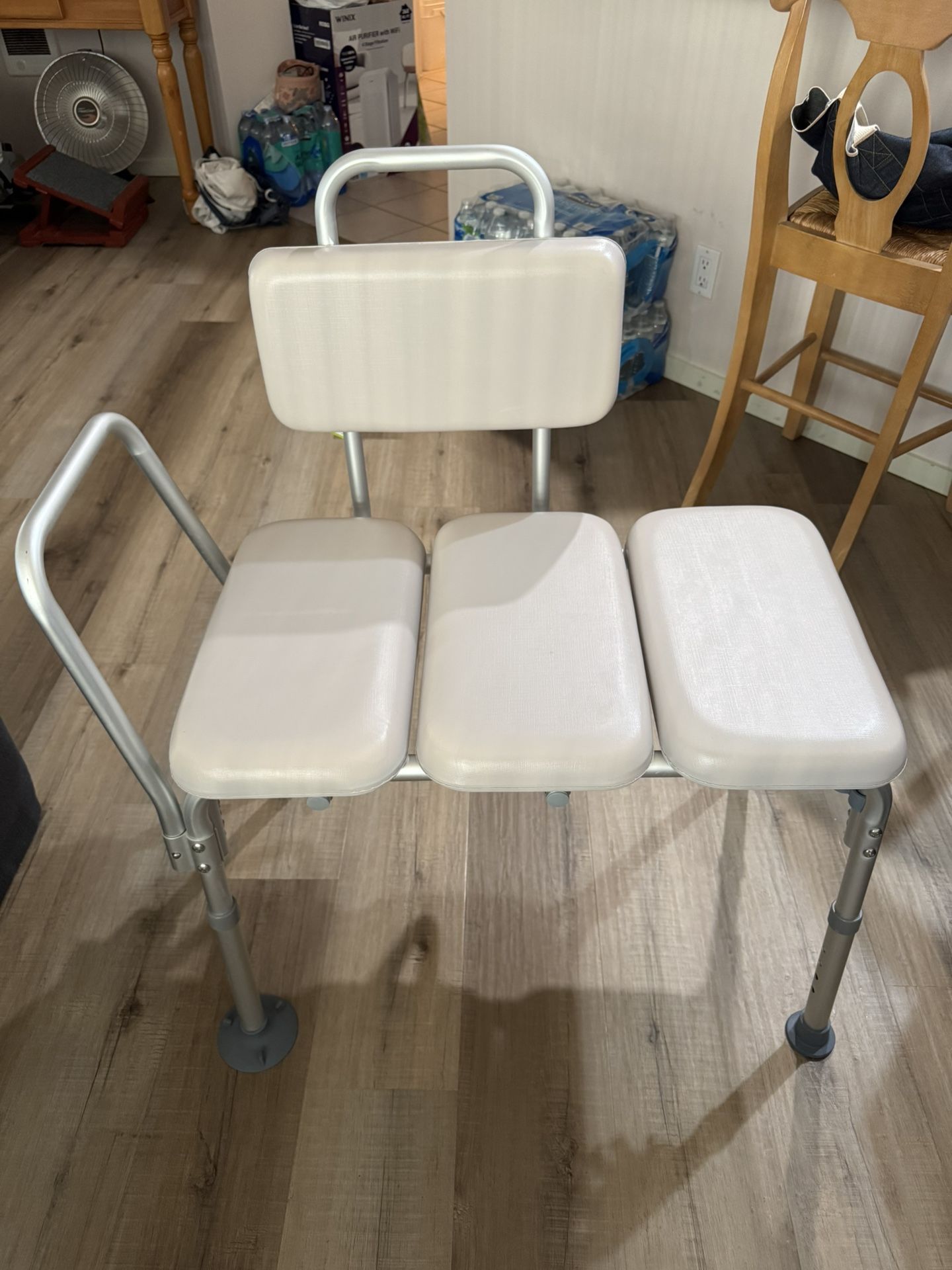 Nova Padded Transfer Bench with Detachable Back