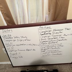 Dry Erase Board 