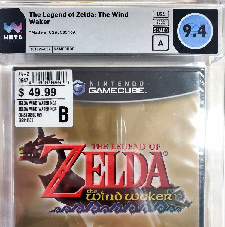 FACTORY SEALED Legend of ZELDA The Wind Waker GameCube WATA A
