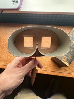 Antique Stereoscope Viewer with Slides