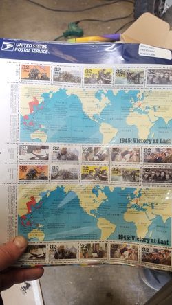 WW2 mint sheet stamps