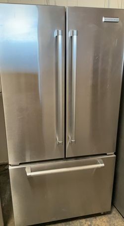 Kitchen Aid 3 Door Stainless Steel Fridge
