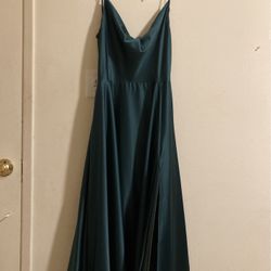 Hunter Green Prom Dress