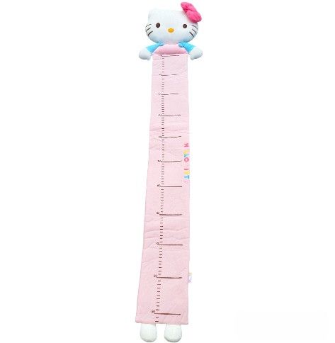 RARE Hello Kitty Plush Growth Chart Baby Pink Sanrio 150 cm Nursery Childrens Room