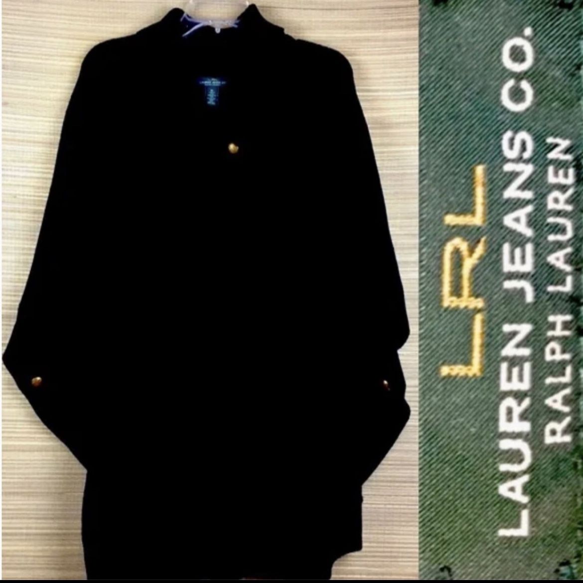 EUC LRL Lauren Jeans Co. Shawl Collar Sweatshirt Poncho