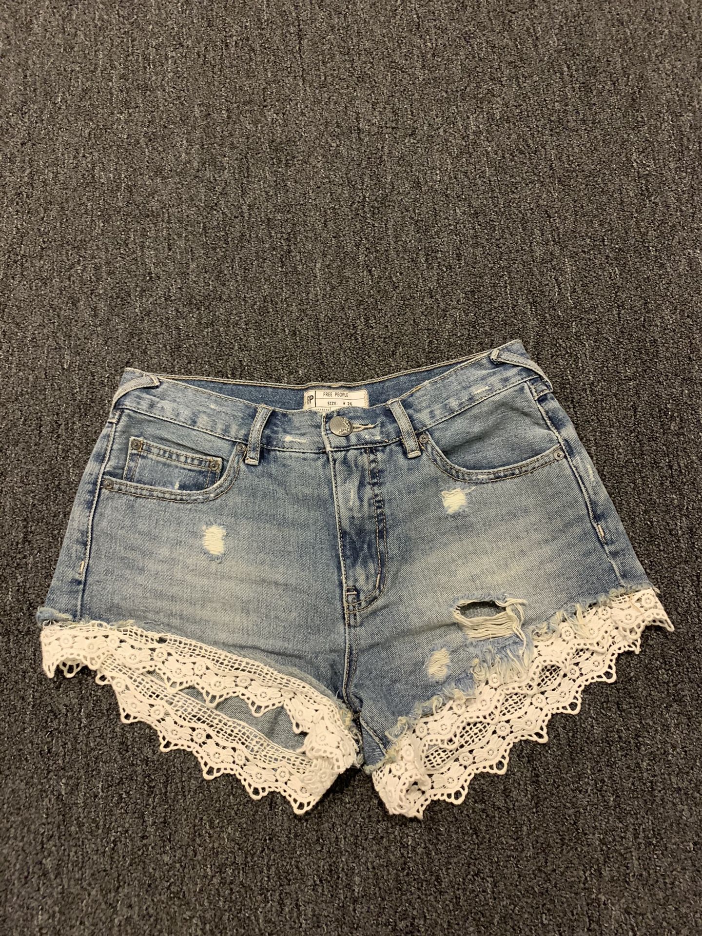 Free people ripped jeans size 26