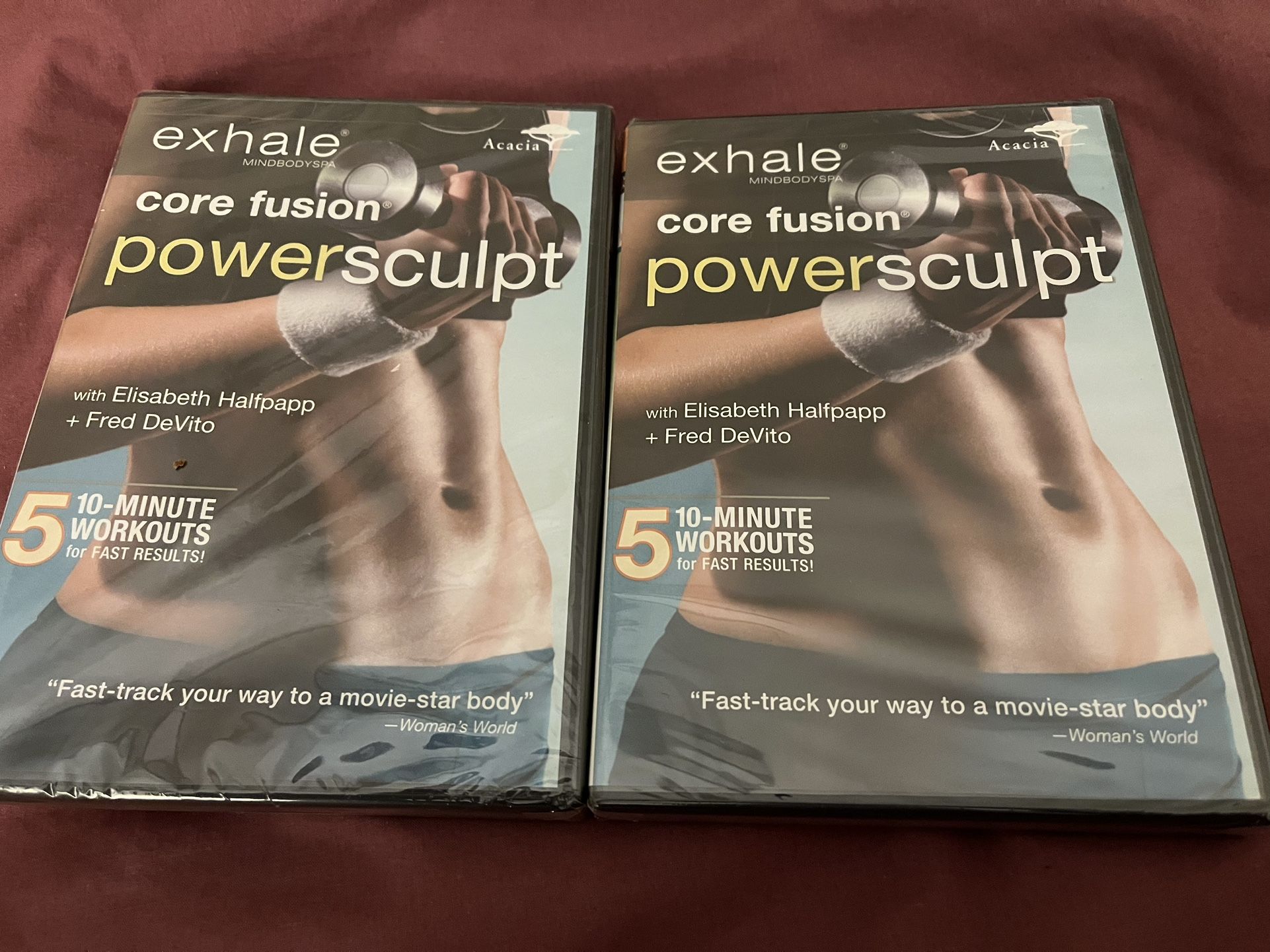 Exhale Core Fusion Powersculpt DVDs