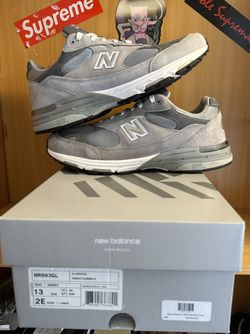 New Balance 993 MiUSA 2E wide “ Grey “ Size 13m Wide