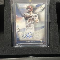 2023 Topps Luminaries Mike Trout Blue Auto Autograph #14/15 Angels
