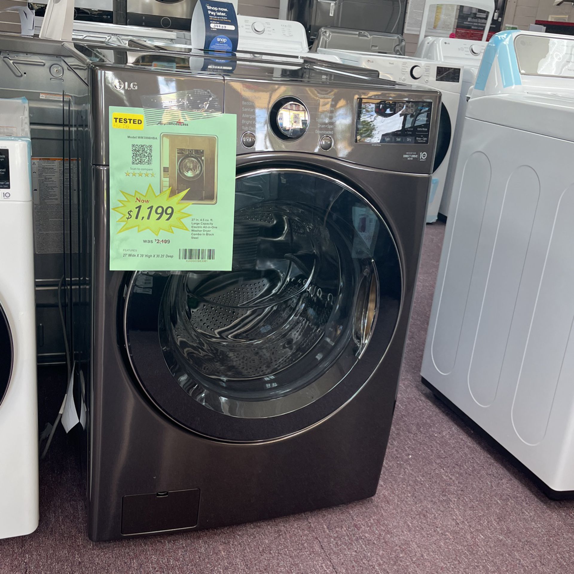 All In One Washer And Dryer New Open Box And 1 Year Warranty 