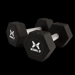 Brand New Pairs Of Rubber  Dumbbells 25-35lbs