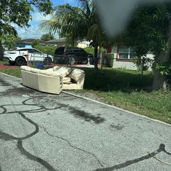 Leather couch, medium size