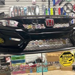 2016-2021 Honda Civic Type R style Bumper 
Fits 2dr. 4dr and hatchback
(Won’t fit Real Type R) 

10th Gen Civic bumper 
Civic front bumper 
Hatchback
