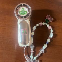 Mini Mini Alpha Kappa Alpha Sorority Fan