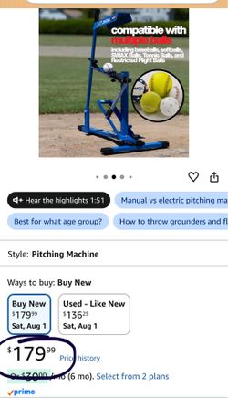 Louisville Slugger Blue Flame Pitching Machine