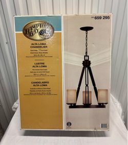 Hampton Bay Alta Loma 3-Light Chandelier Bronze