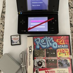Nintendo DSi Bundle With 2 Games, Charger & Stylus