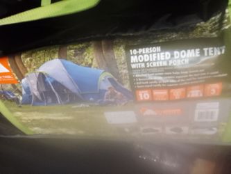 Coleman modified dome tent