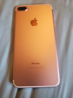 7 plus gold pink like new housing